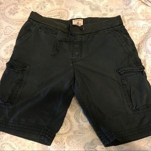 Express men’s shorts. Draw string waist. Distress